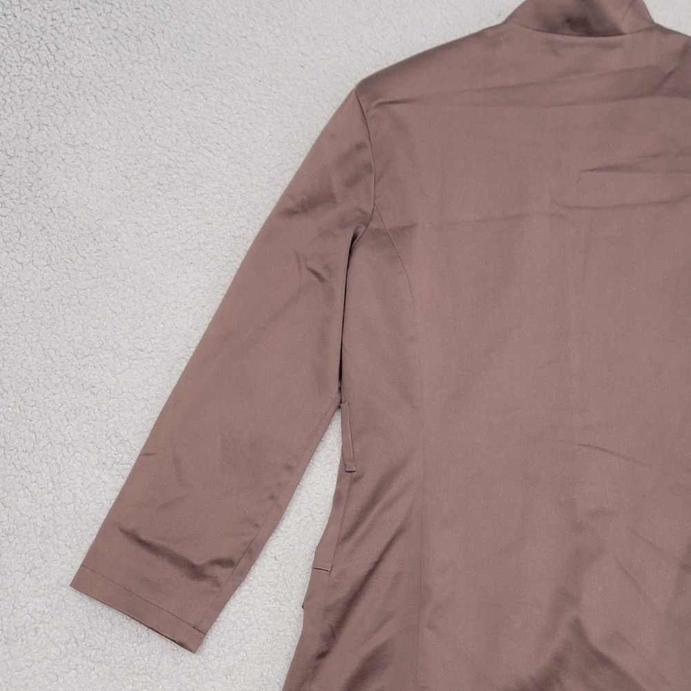 St John Jacket Womens Small Brown Sport Structured Gold Button Military‎ Pockets - Picture 6 of 16